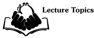 Lecture Topics
